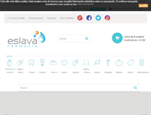 Tablet Screenshot of farmaciaeslava.com